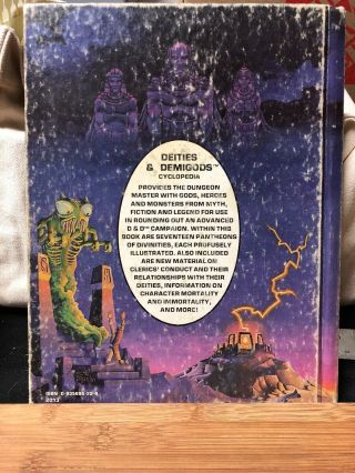 Deities & Demigods Cthulhu and Melnibonean TSR AD&D 144 Pages 1980 1st Edition 2