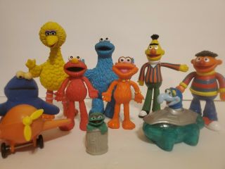 Sesame Street Big Bird Elmo Cookie Monster Bendable Figure Jim Henson Applause