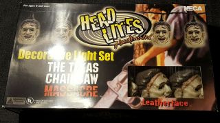 Neca The Texas Chainsaw Massacre Leather Face Head Lite Decorative Light Strand