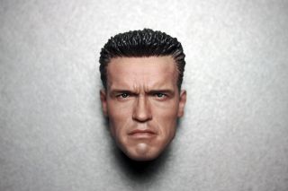 Custom 1/6 Scale Arnold Schwarzenegger T800 Head Sculpt For Hot Toys Body