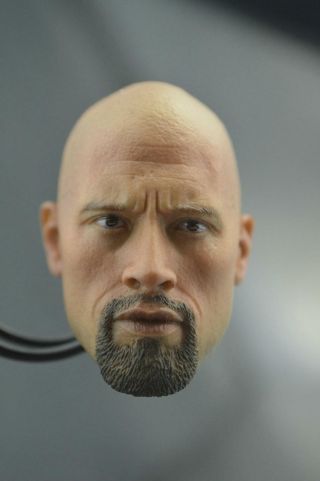 Custom 1/6 Scale Dwayne Johnson Roadblock Head Sculpt For Hot Toys Muscular Body