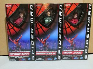 Marvel Spider - Man 12 " Collector Figures Set Of 3 Official Movie Merchandise