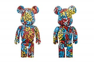 In Hand 2018 Dcon Designer - Con Keith Haring Medicom 400,  100 Bearbrick