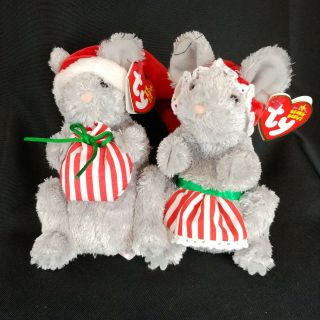 Jingle And Jangle Mouse Christmas Ty Beanie Babies