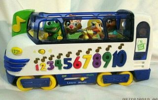 Leap Frog Train Locomotive Bus Musical Numbers Math & Games With Batteries