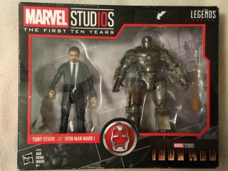 Marvel Legends Hasbro 2pk Tony Stark / Iron Man Mark 1 Box,