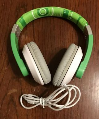 Green And White Leapfrog Adjustable Headphones