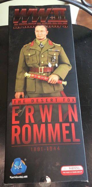 1/6 Did Wwii Erwin Rommel The Desert Fox Nib