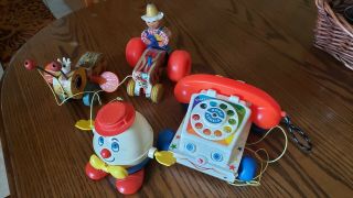 Fisher Price Pull Toys,  Older And Vintage