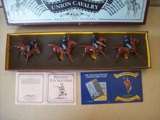 Britains 8854 American Civil War UNION CAVALRY Box Set Diecast Toy Soldiers EX 2