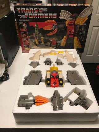 Transformers Auto Defense Base Omega Supreme G1 1985 Complete