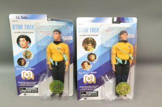 Target Exclusive Mego Classic Star Trek Lt.  Sulu & Chekov 8 " Action Figures Nib