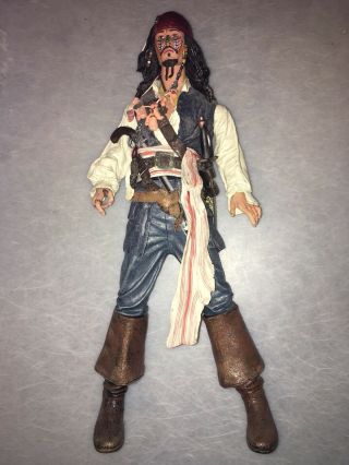 Disney Neca 2004 18” Captain Jack Sparrow Doll Sound Activated 18” Tall Pirates