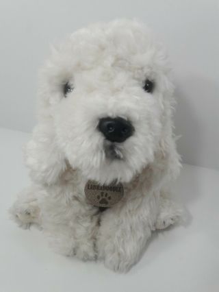 Elc Early Learning Center 2005 Labradoodle Cream Puppy Dog Plush Stuffed Toy 11 "