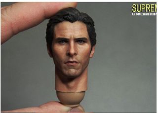 Custom 1/6 Scale Christian Bale Bruce Head Sculpt For Hot Toys Body