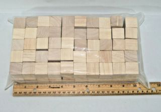 100 Unfinished Wooden Blocks Cubes 1 Inch Math Manipulatives Craft Squares