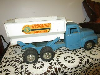 Buddy L Hydraulic Dump Truck blue color 2