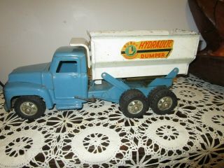 Buddy L Hydraulic Dump Truck blue color 4