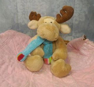 Animal Alley Moose Plush Reindeer Blue Scarf Toys R Us Exclusive