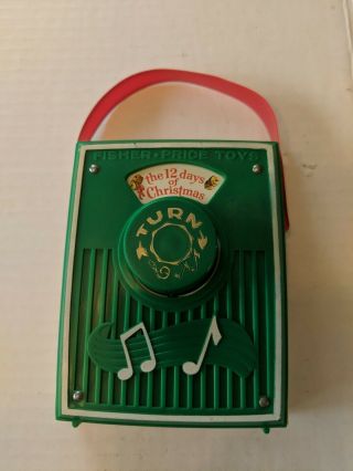 Vintage 1973 Fisher Price On The 12th Day Of Christmas Wind - Up Radio