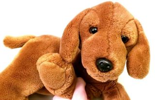 Animal Alley Toys R Us Brown Dachshund Puppy Dog Plush Wiener Weenie 2000 Cute