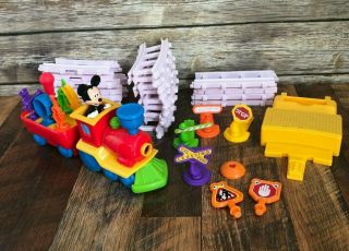 Disney Mickey Mouse Clubhouse Playset Train Set Imagicademy Tune Tracks Shapes