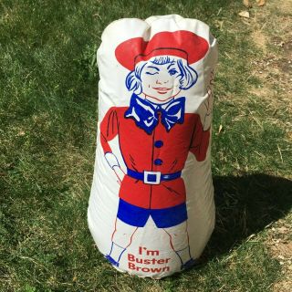 RARE Buster Brown and Tige punching bag,  I ' m Buster Brown and Tige punch me bag 6