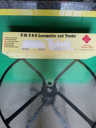 G SCALE ARISTOCRAFT TRAINS C - 16 2 - 8 - 0 LOCOMOTIVE & TENDER 2