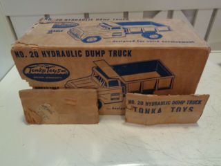 Vintage Brown No.  20 Tonka Hydraulic Dump Truck