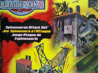 K1800011 Spinosaurus Attack Set Mib Jurassic Park 3 Complete