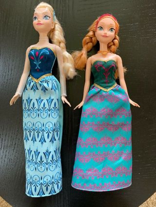 Disney Frozen Anna And Elsa Of Arendelle Barbie Doll Set -,  No Box