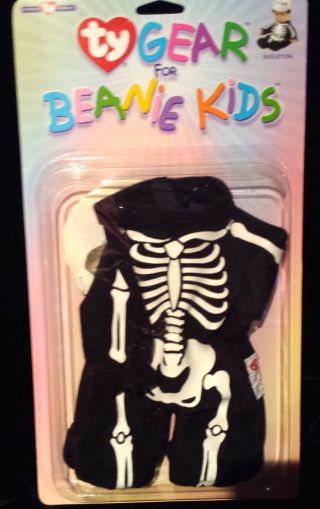 Ty Gear Beanie Kids Skeleton Outfit Costume Halloween Trick Or Treat