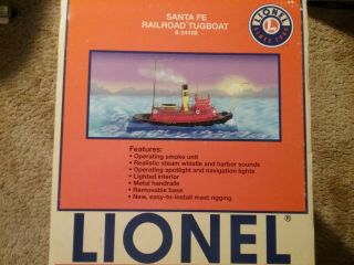 Lionel 6 - 24109 Santa Fe Railroad Tug Boat Ln In Ob