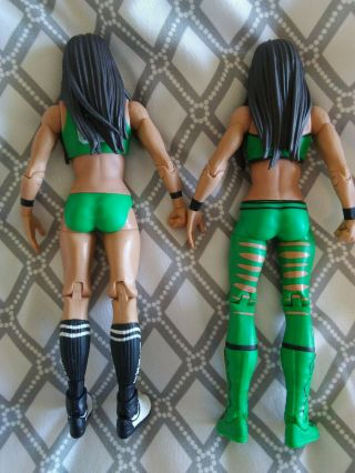 Brie Nikki Bella Twins WWE Mattel wrestling action figures loose tag - team divas 4
