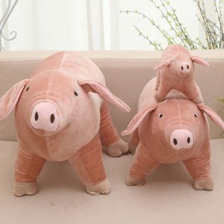 Large Pig Plush 50cm Piglet Soft Stuffed Animal Teddy Bear Kids Farm Pink Pillow