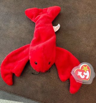 Ty Beanie Baby Pinchers The Lobster Mwmt 1993 Retired Stuffed Animal Toy