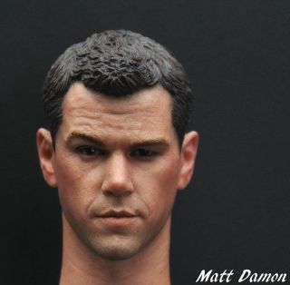 Custom 1/6 Scale Matt Damon Head Sculpt For Hot Toys Body