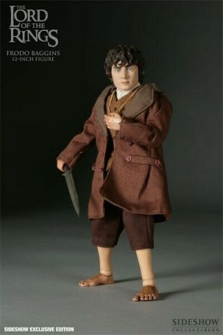 Lotr Fellowship Of The Ring Frodo Baggins 1/6 Scale Figure By Sideshow Nib