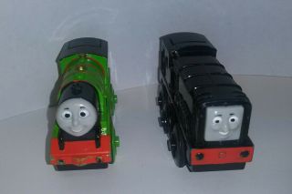 2012 Diesel & Percy Thomas Wooden Railway Diecast Battery Operated Trains