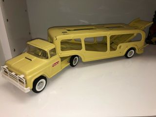 1960 Buddy L Car Transporter.  All,  27 Inches.  Trailer Is Attachable.
