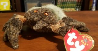 [used] Ty Beanie Baby - " Hairy The Spider " - 10/6/2000