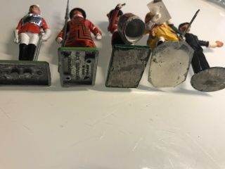 5 Vintage Metal Military Figurines,  2 Are From Brittains Ltd,  3 Unknown 1970’s 3
