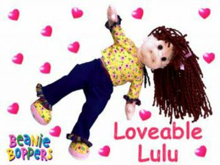 Ty Beanie Bopper - Loveable Lulu (13 Inch) - Mwmts Stuffed Girl Doll Toy