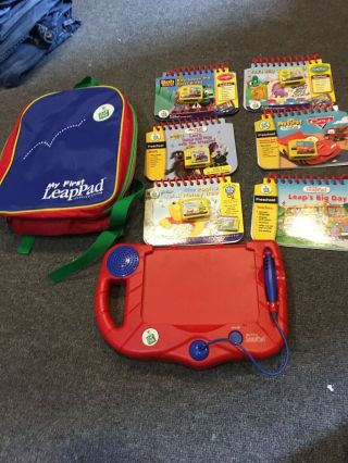 My First Leap Pad With 6 Books,  5 Cartridges And Backpack