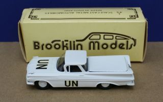 Brooklin 46x 1:43 1959 Chevy El Camino Un United Nations Emergency Ii Mint/ Box