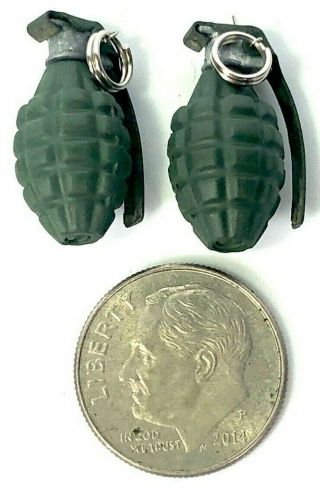 2 - SOLDIER STORY 1/6th Scale WWII US METAL GRENADES Henry Kano 442 M1 Pineapple 3