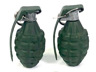2 - SOLDIER STORY 1/6th Scale WWII US METAL GRENADES Henry Kano 442 M1 Pineapple 4