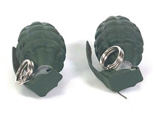 2 - SOLDIER STORY 1/6th Scale WWII US METAL GRENADES Henry Kano 442 M1 Pineapple 5