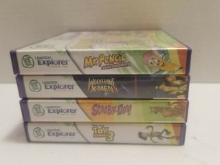Leapfrog Leapster Explorer Leap Pad 4 Games Toy Story Xmen Scooby Doo With Cases