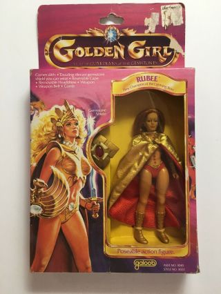 Golden Girl 1984 Galoob Guardians Of The Gemstones = Rubee Action Figure